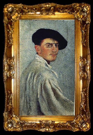 framed  Leon Bakst Self Portrait., ta009-2